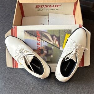 Dunlop Men's Cream Oxford Golf Shoes